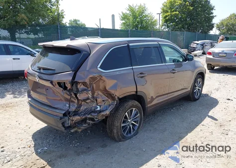 2017 Toyota Highlander Xle from USA, damaged, VIN 5TDJZRFH5HS475681